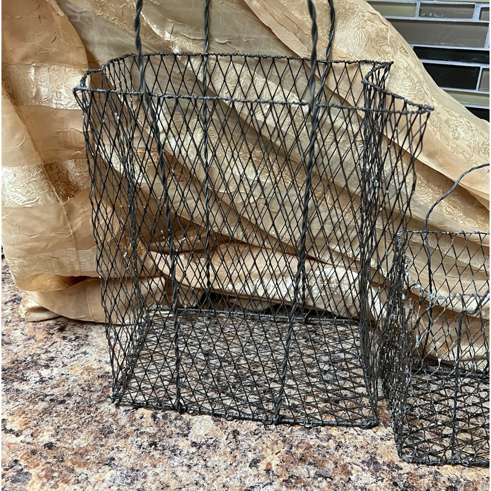 Chicken Wire Baskets pair